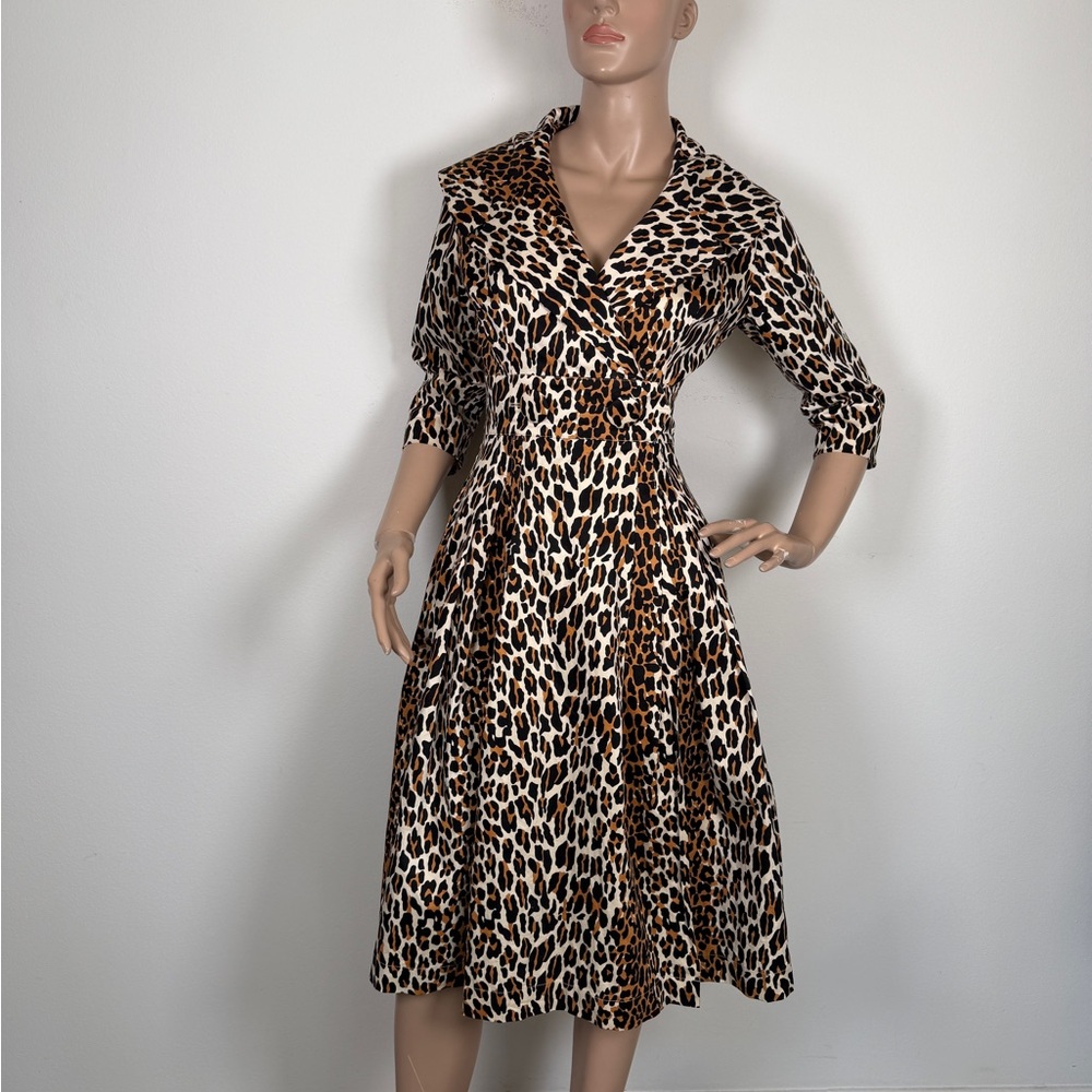 Trashy Diva Leopard Long Sleeve coat Dress